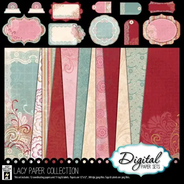 Lacy Digital Scrapbooking Collection