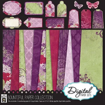 Bountiful Digital Paper Set