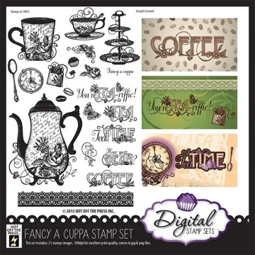 Fancy A Cuppa Digital Stamp Set