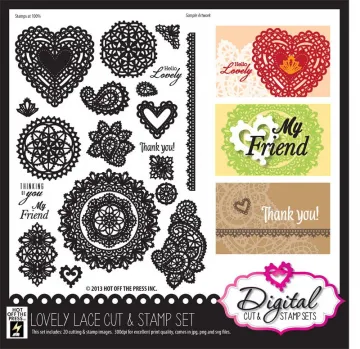 Lovely Lace Digital Cut & Stamp Set