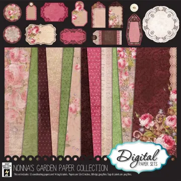 Nonna's Garden Digital Papers