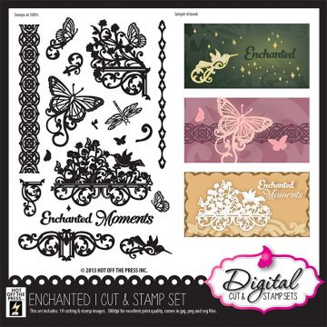 Enchanted 1 Digital Cut & Stamp Set