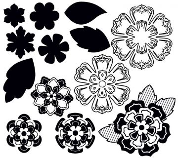 23 Blooms & Leaves Downloadable Cutting File