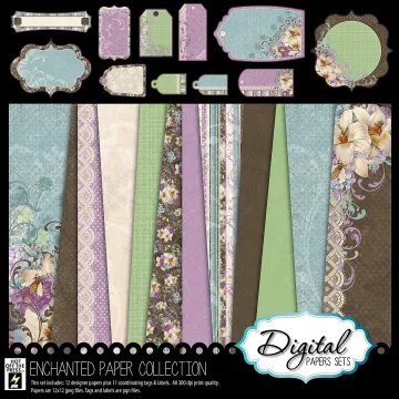 Enchanted Moments Digital Papers