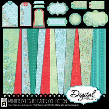 Winter Delights Digital Papers