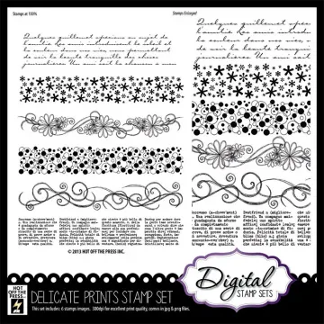 Delicate Prints Digital Stamps
