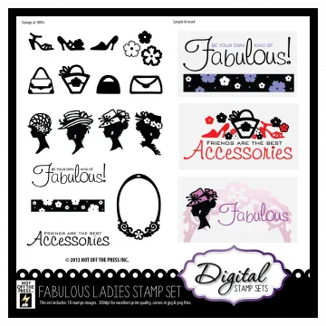 Fabulous Ladies Digital Stamp Set