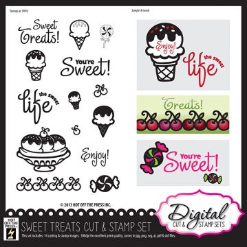 Sweet Treats Digital Stamp & Cutting Files