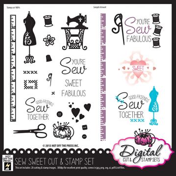 Sew Sweet Digital Stamps & Cutting Files
