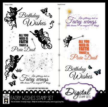 Fairy Wishes Digital Stamp Set