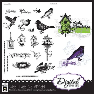 Sweet Tweets Digital Stamp Set