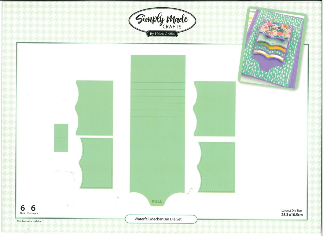 Waterfall Mechanism Die Set Moving Pages by Simply Made Crafts