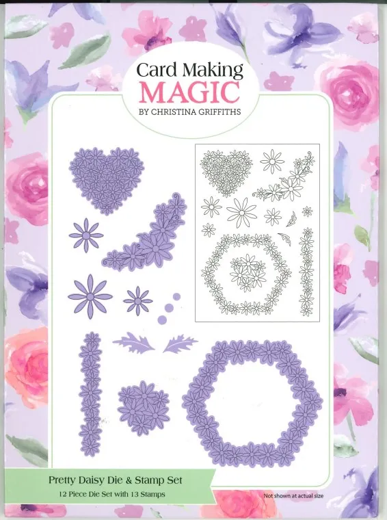 Pretty Daisies Die Stamp Combo, Hexagon Explosion by Card Making Magic