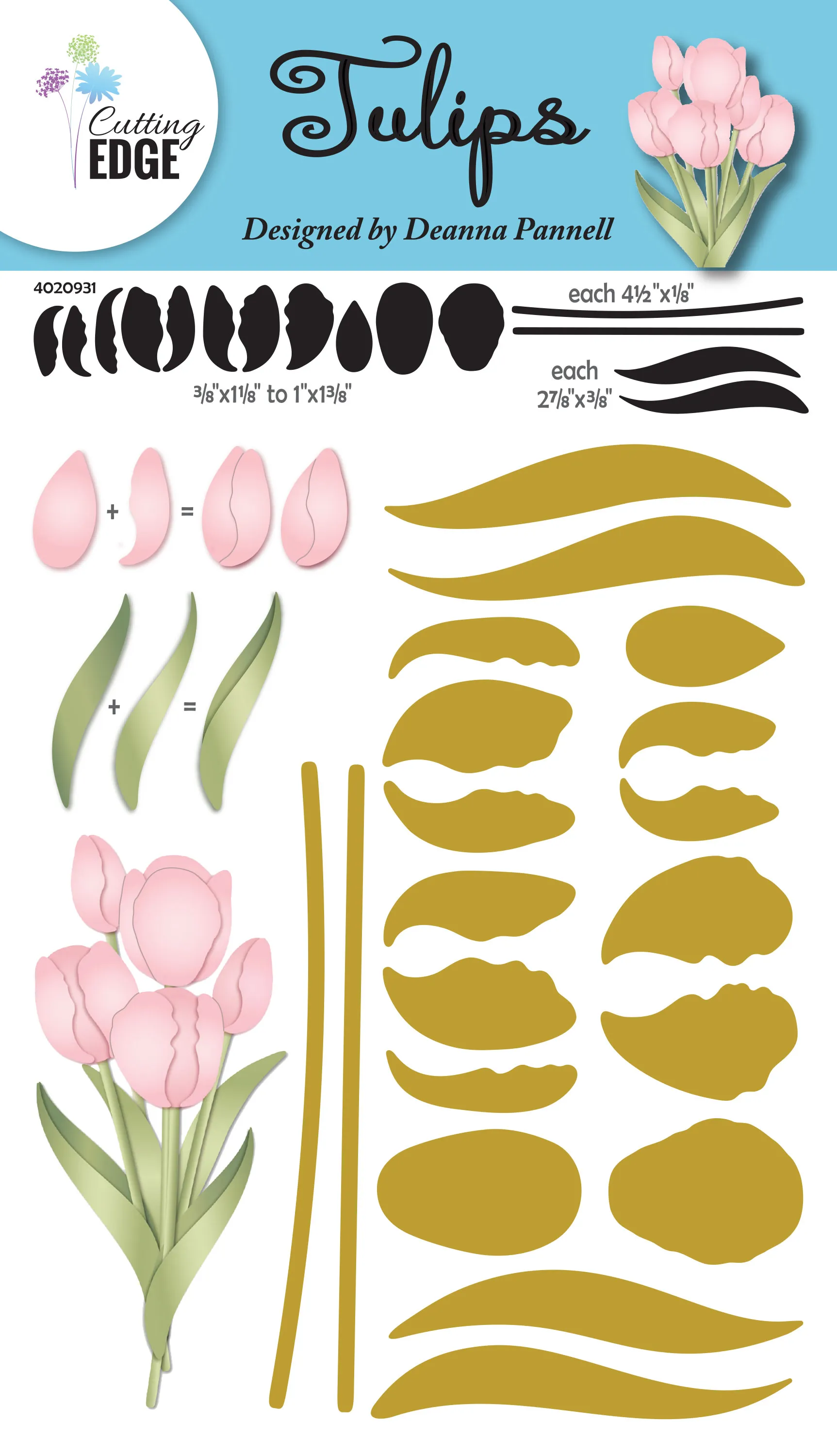 Tulips Cutting Die by Cutting Edge