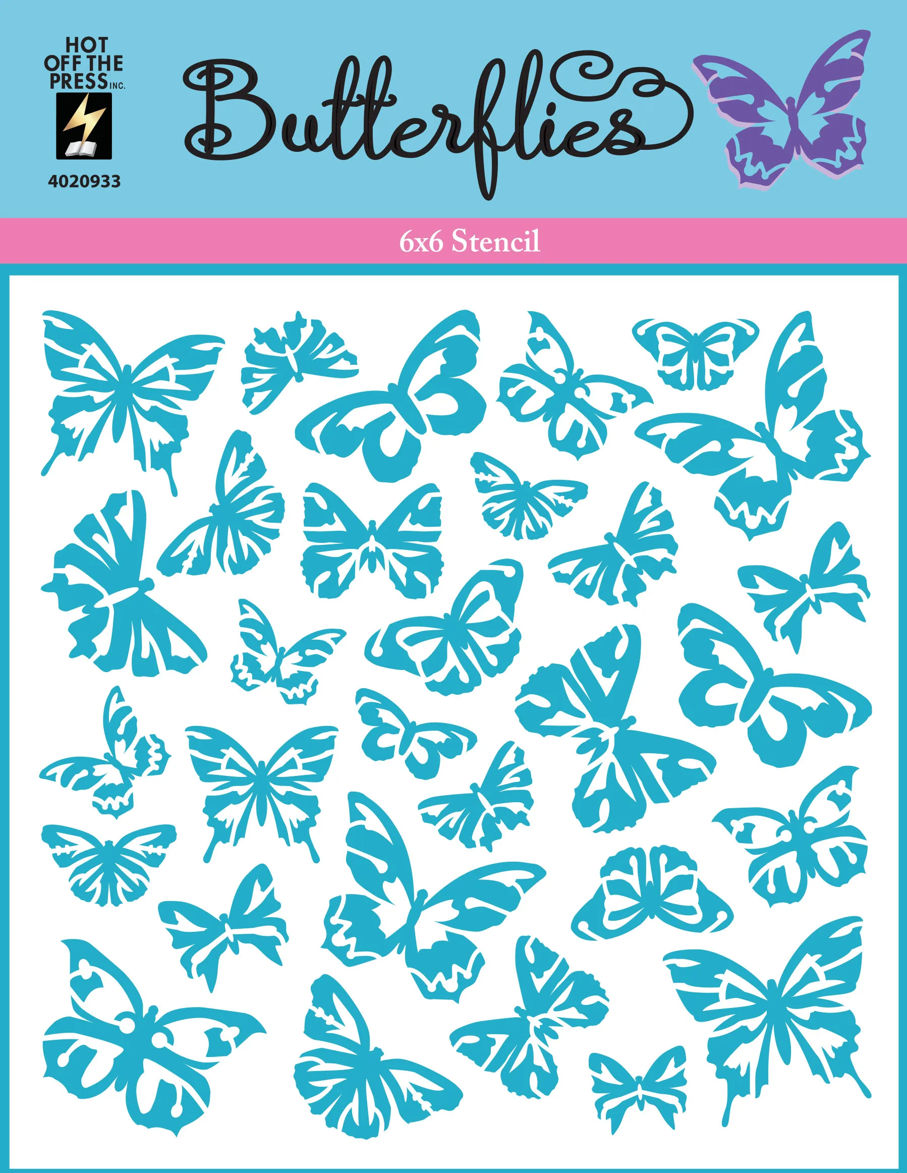 Butterflies Stencil by HOTP