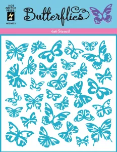Butterflies Stencil by HOTP
