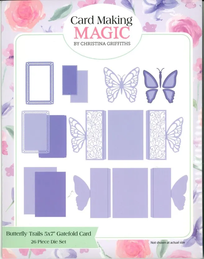 Butterfly Trails 5x7 Gatefold Card Die Set by Card Making Magic