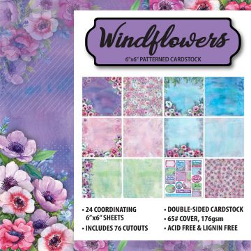 Windflowers 6x6 Patterned Cardstock