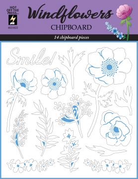 Windflowers Chipboard