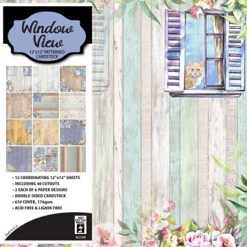 Window View 12x12 Patterned Cardstock