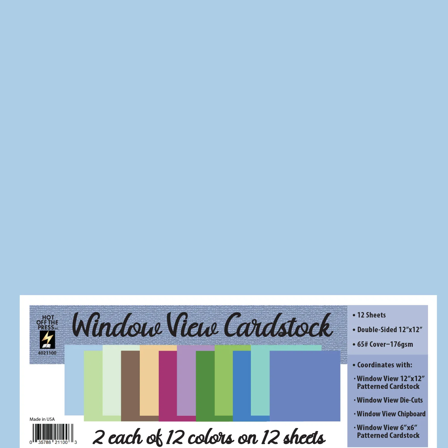 Window View 12x12 Solid Cardstock