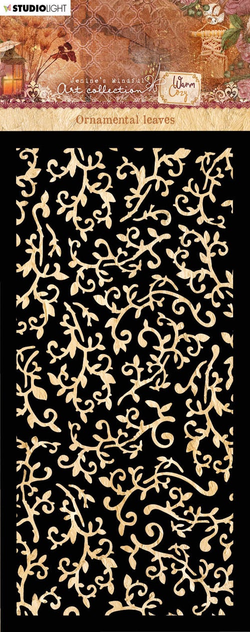 Leaves Warm & Cozy Stencil