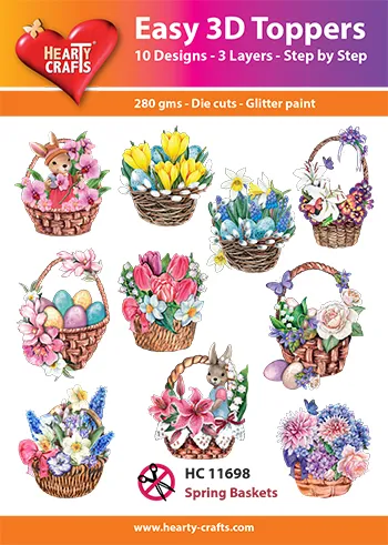 Spring Baskets 3D Toppers