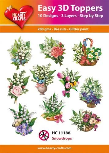 Snowdrops 3D Toppers