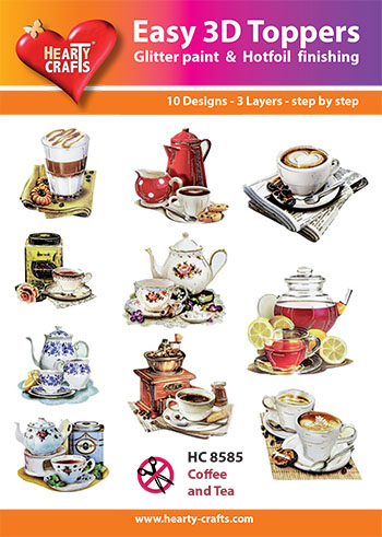 Easy 3-D - Cofee and Tea (10 Different Designs)