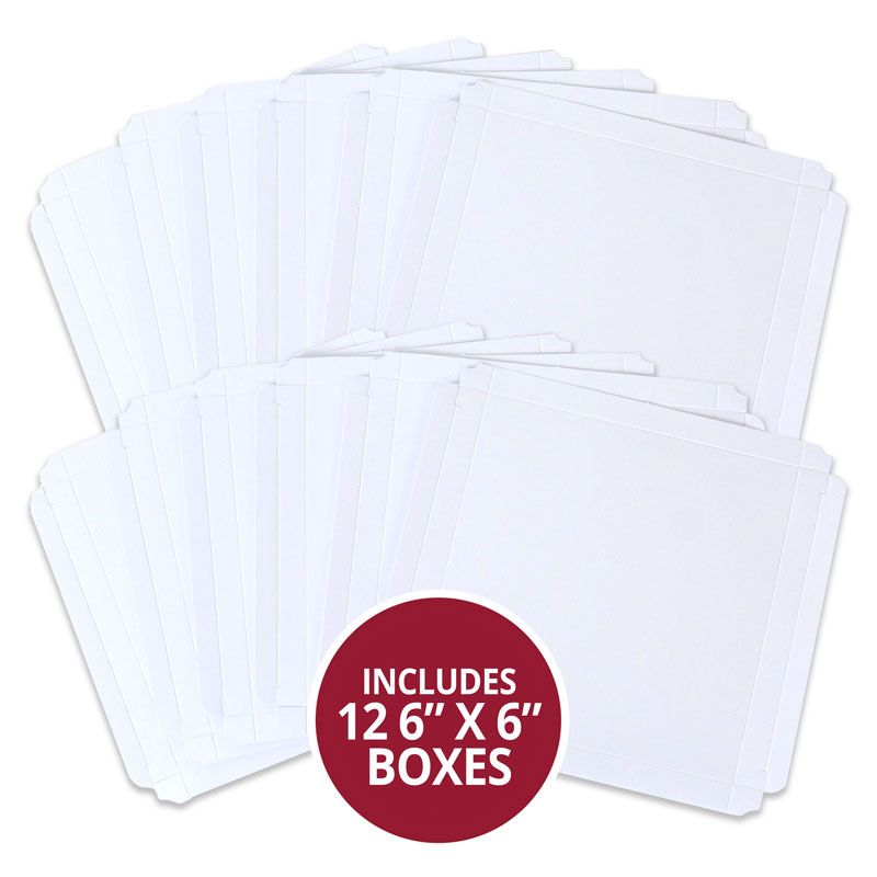 6" x 6" Handmade Card Boxes - 12 x Boxes