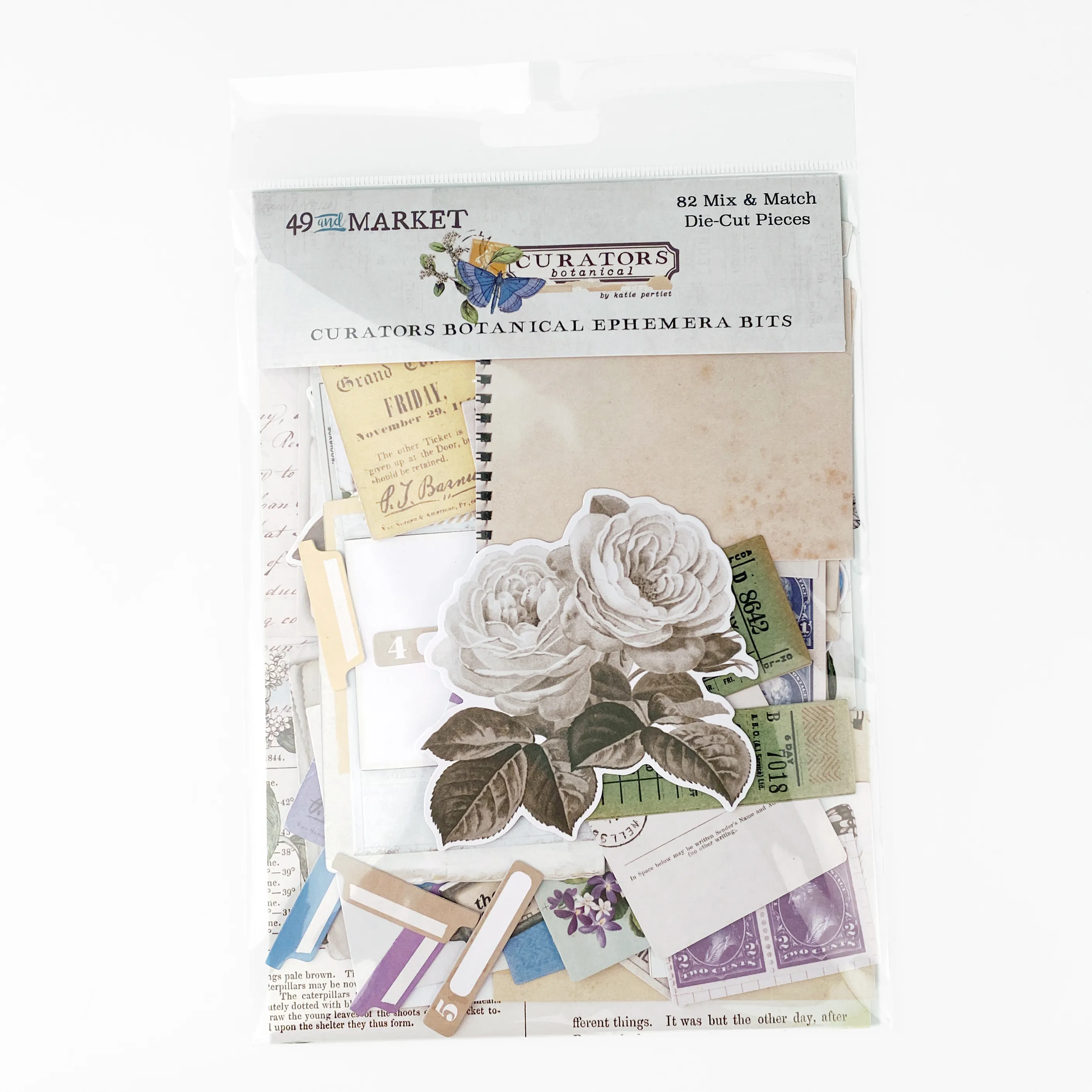 Curators Botanical - Ephemera Bits, 82 pieces