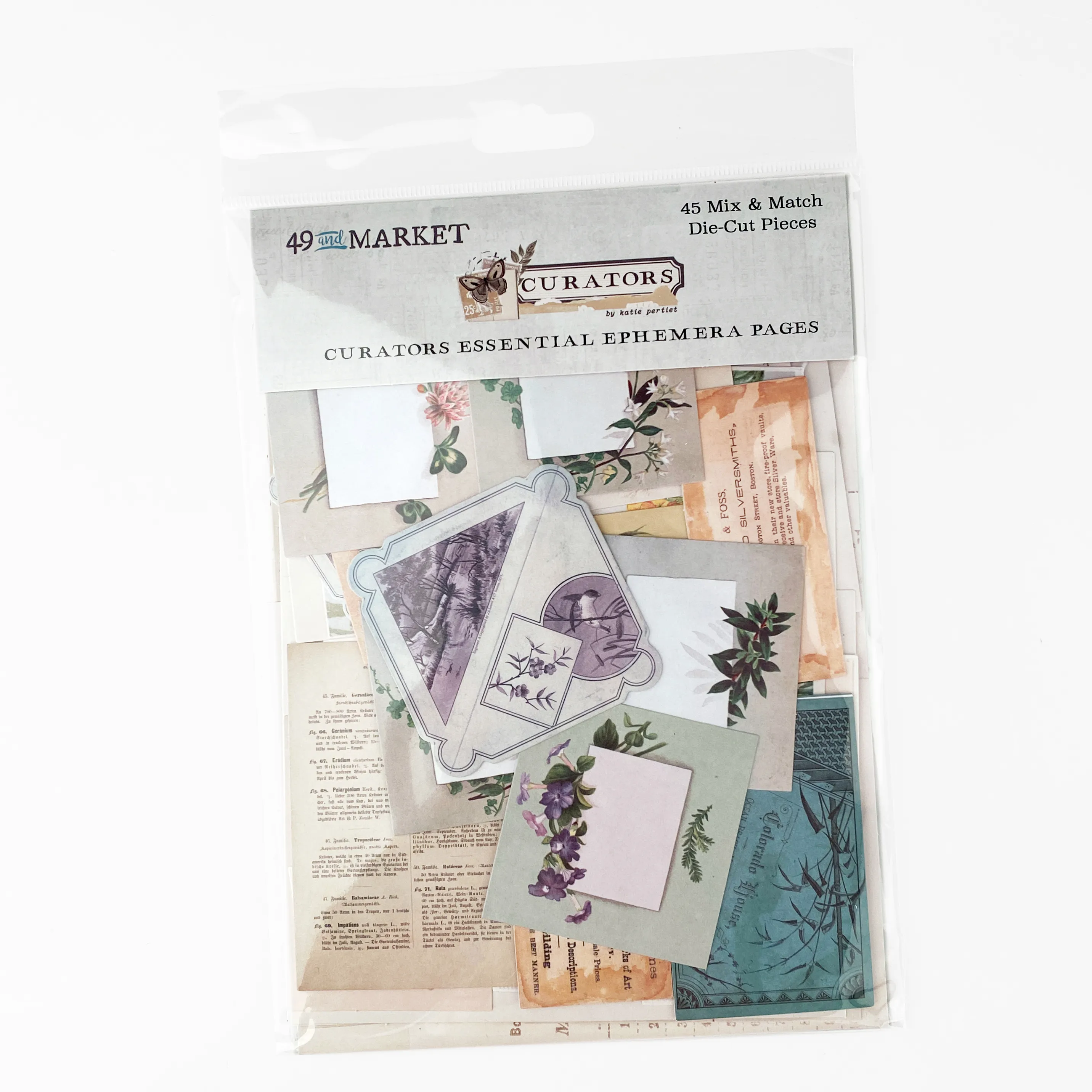 Curators Essential Ephemera Pages, 45 pieces