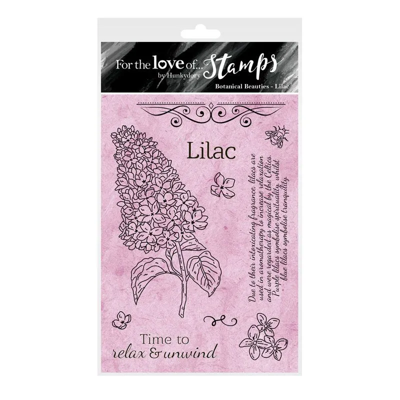Lilac A6 Stamp Set For the Love of Stamps Botanical Beauties