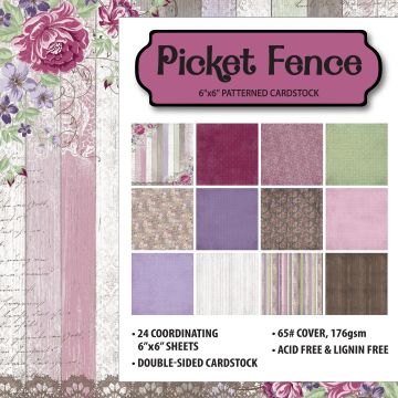 Picket Fence 6x6 Patterned Cardstock