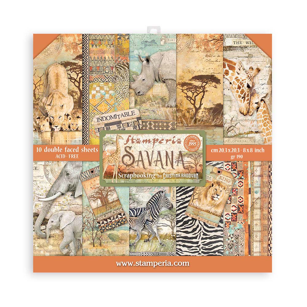 Savana 8x8 Paper Pad, 10 sheets