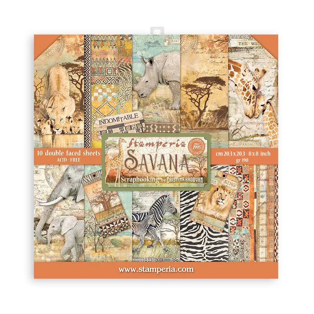 Savana 8x8 Paper Pad, 10 sheets