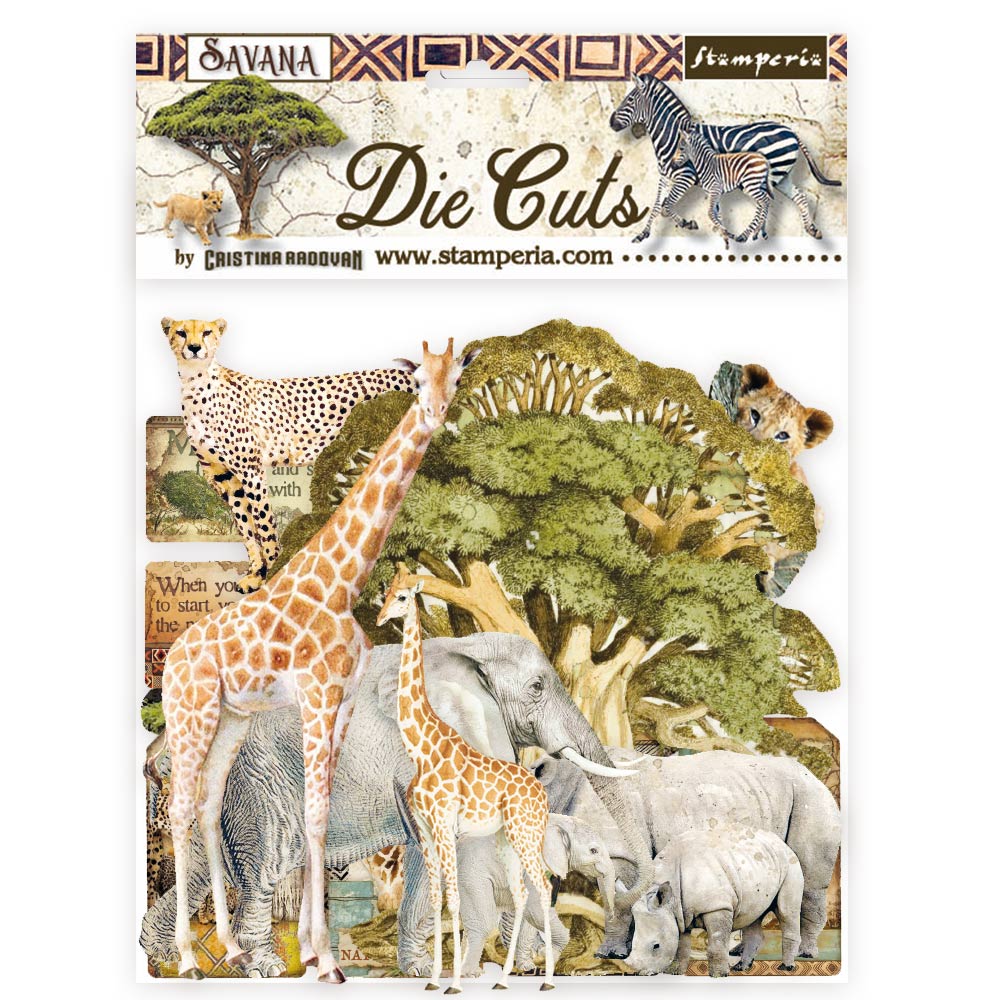 Savana Die cuts, 45 pieces