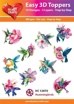 Hummingbirds 3D Toppers
