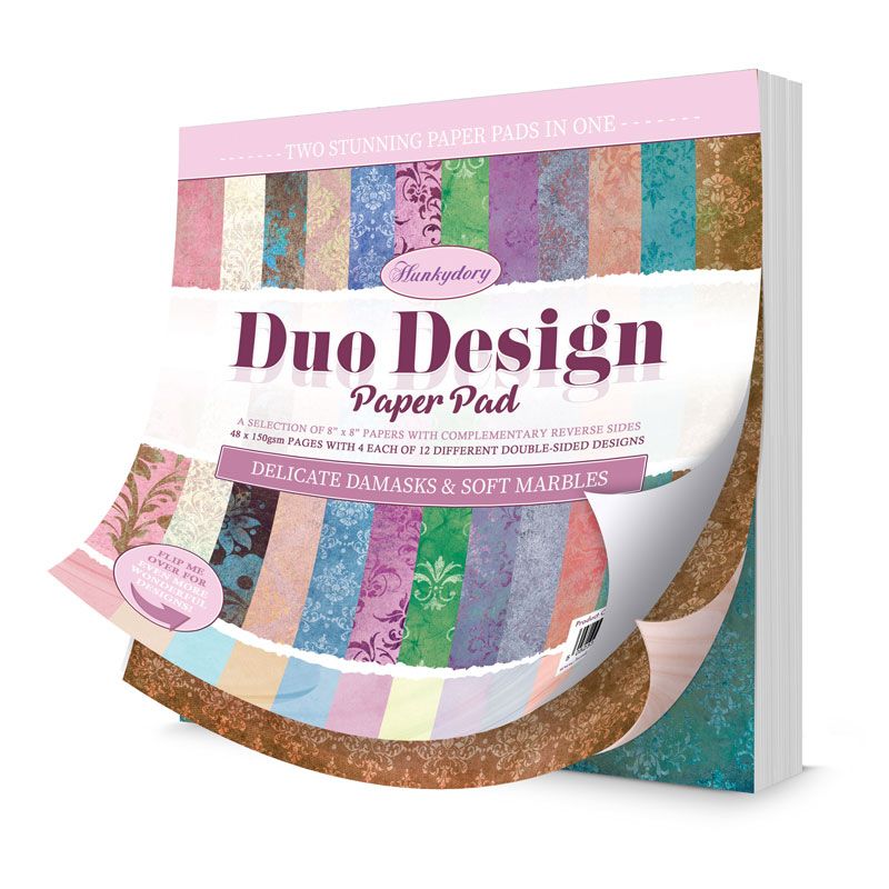 Delicate Damasks & Soft Marbles Duo Design Paper Pad