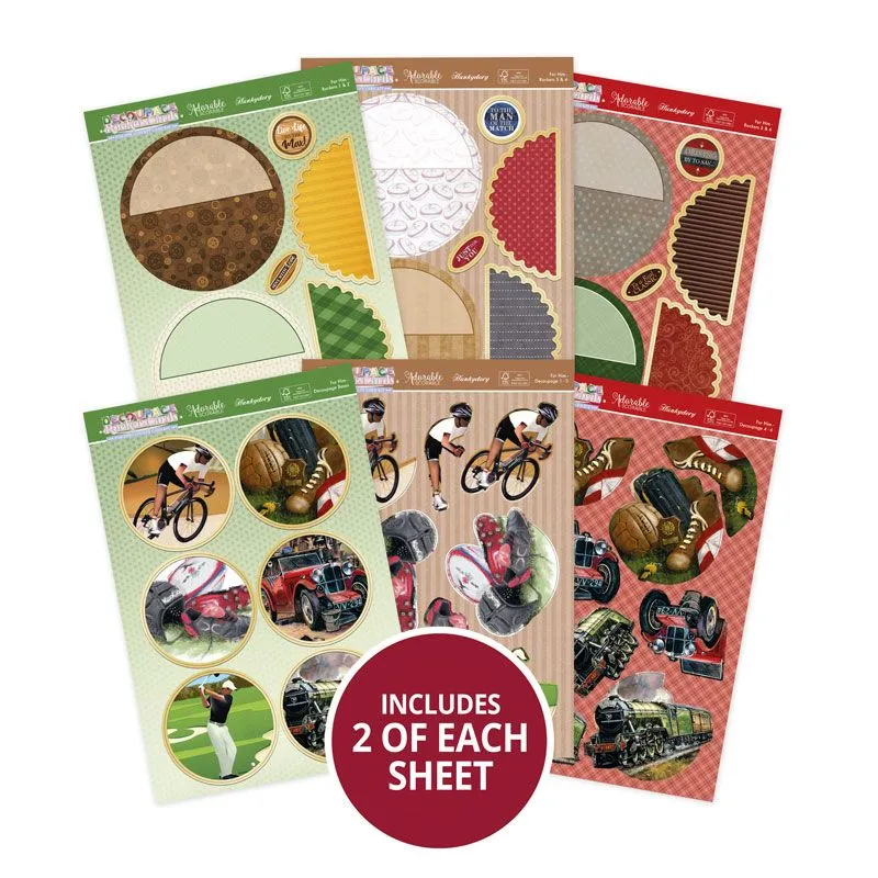 For Him Decoupage Rocker Cards Concept Card Kit