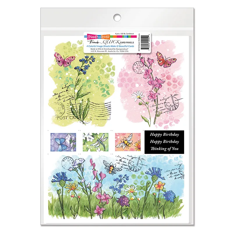 Quick Wildflowers Card Panels