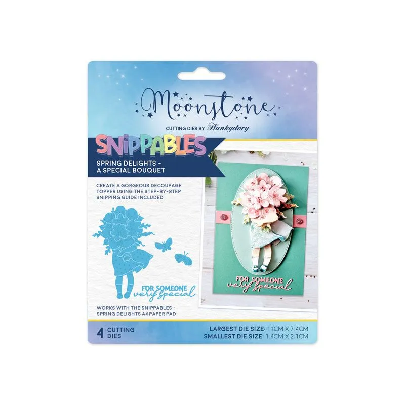 A Special Bouquet Snippables Spring Delights Moonstone Dies