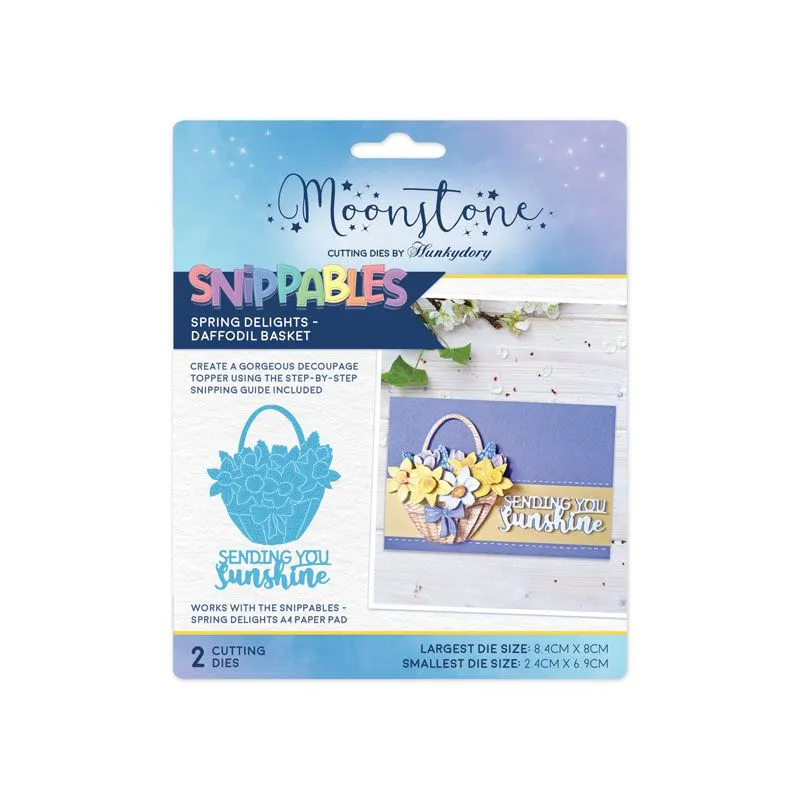 Daffodil Basket Snippables Spring Delights Moonstone Dies