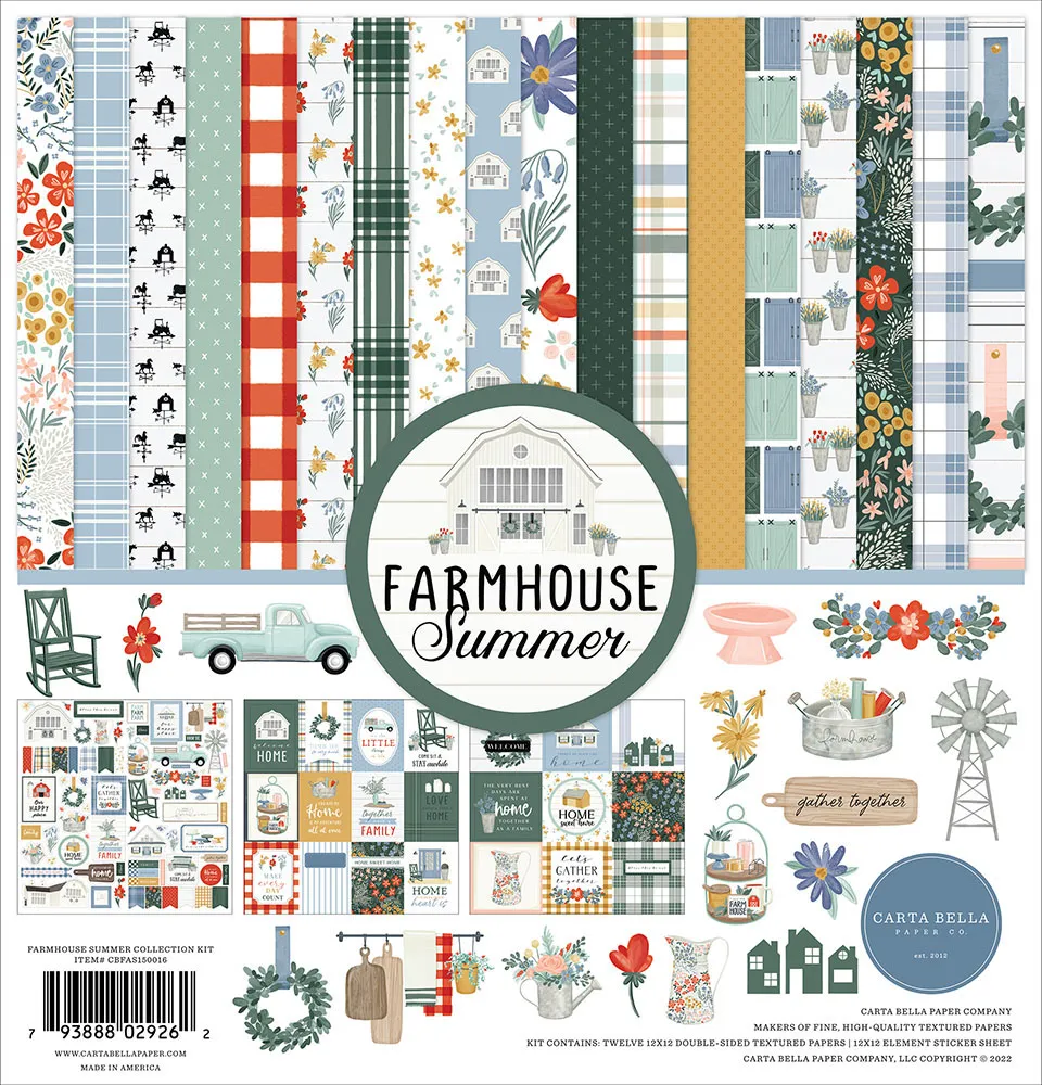 Farmhouse Collection, 12x12 papers & stickers