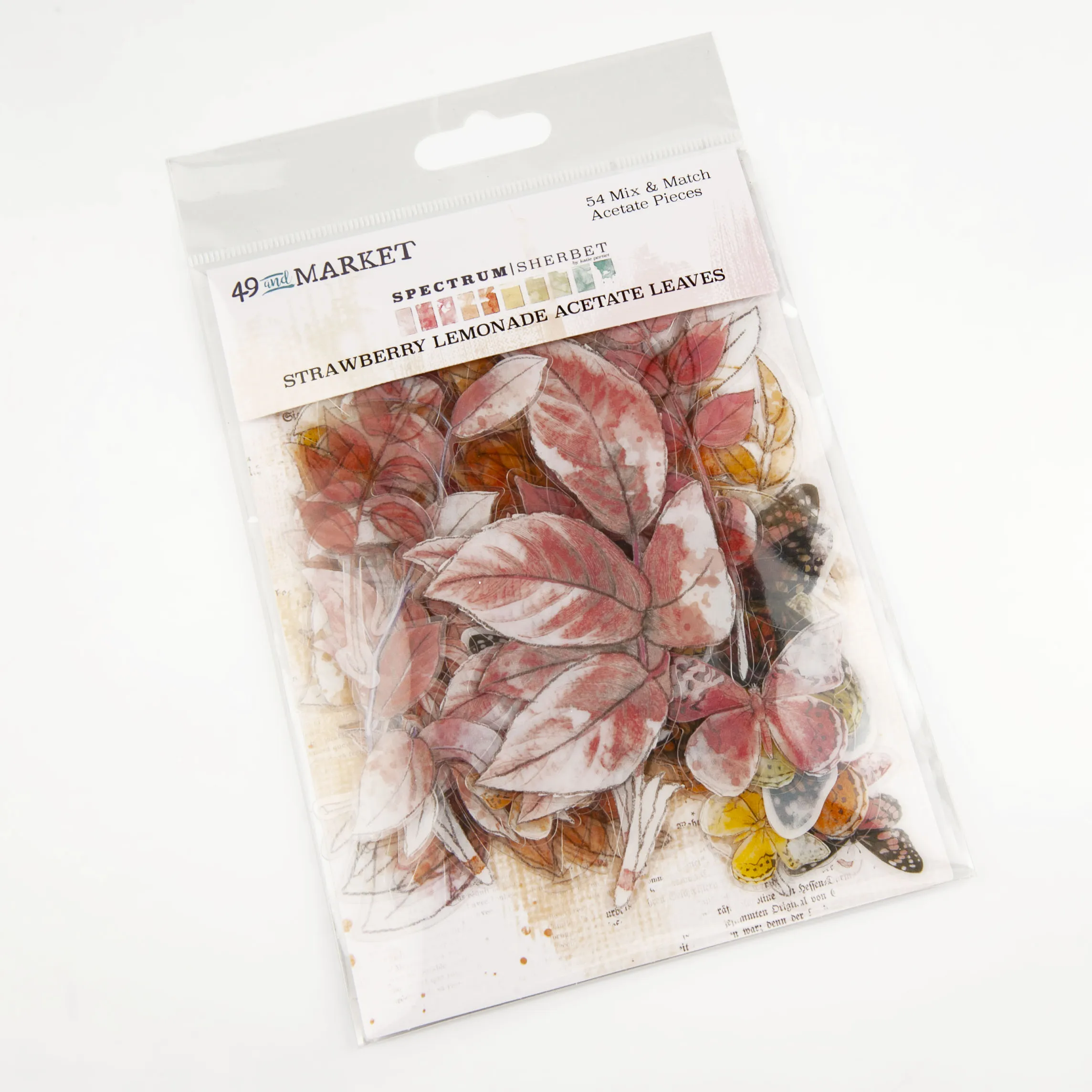 Strawberry Lemonade Acetate Leaves, Spectrum Sherbet