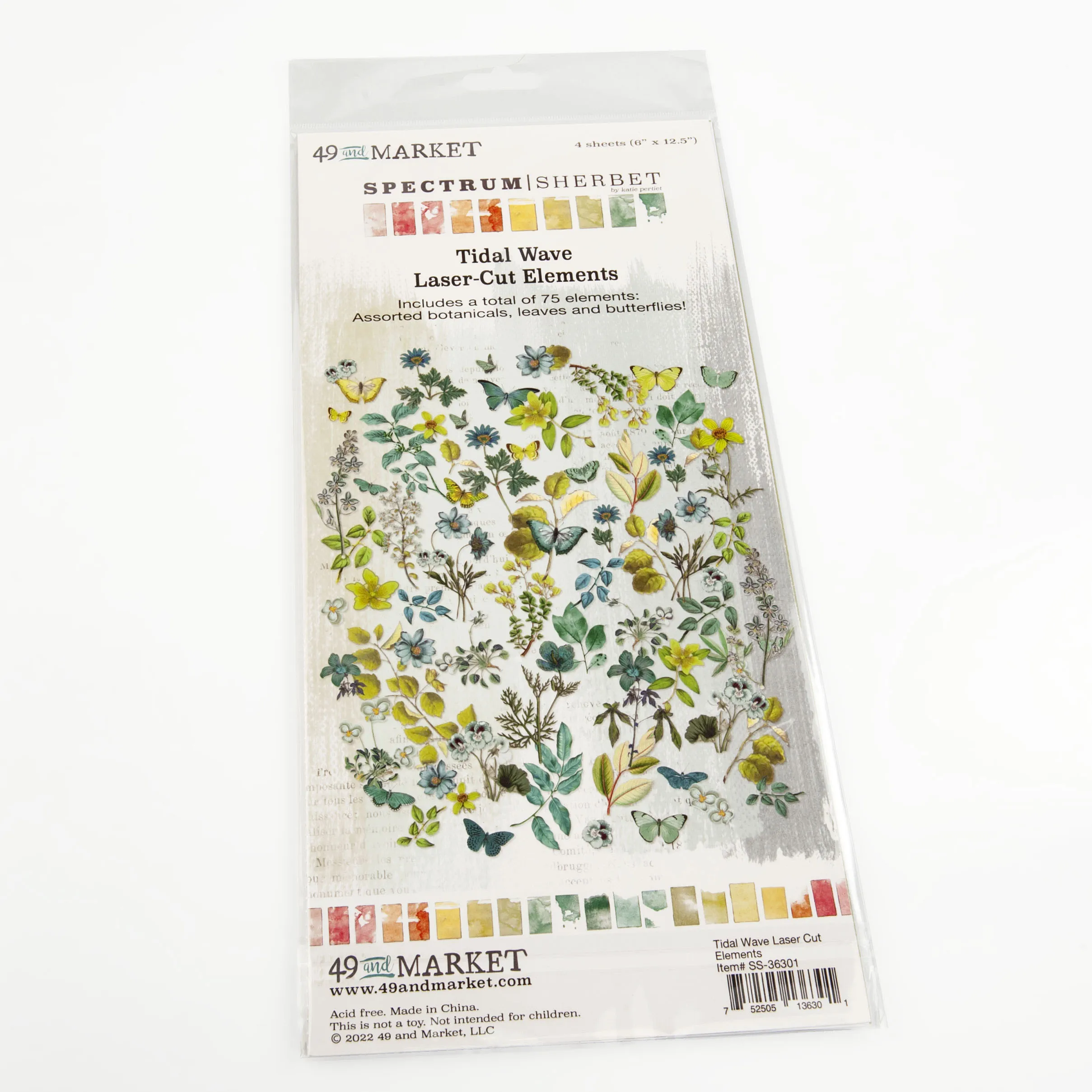 Tidal Wave Laser Cut Elements, Spectrum Sherbet