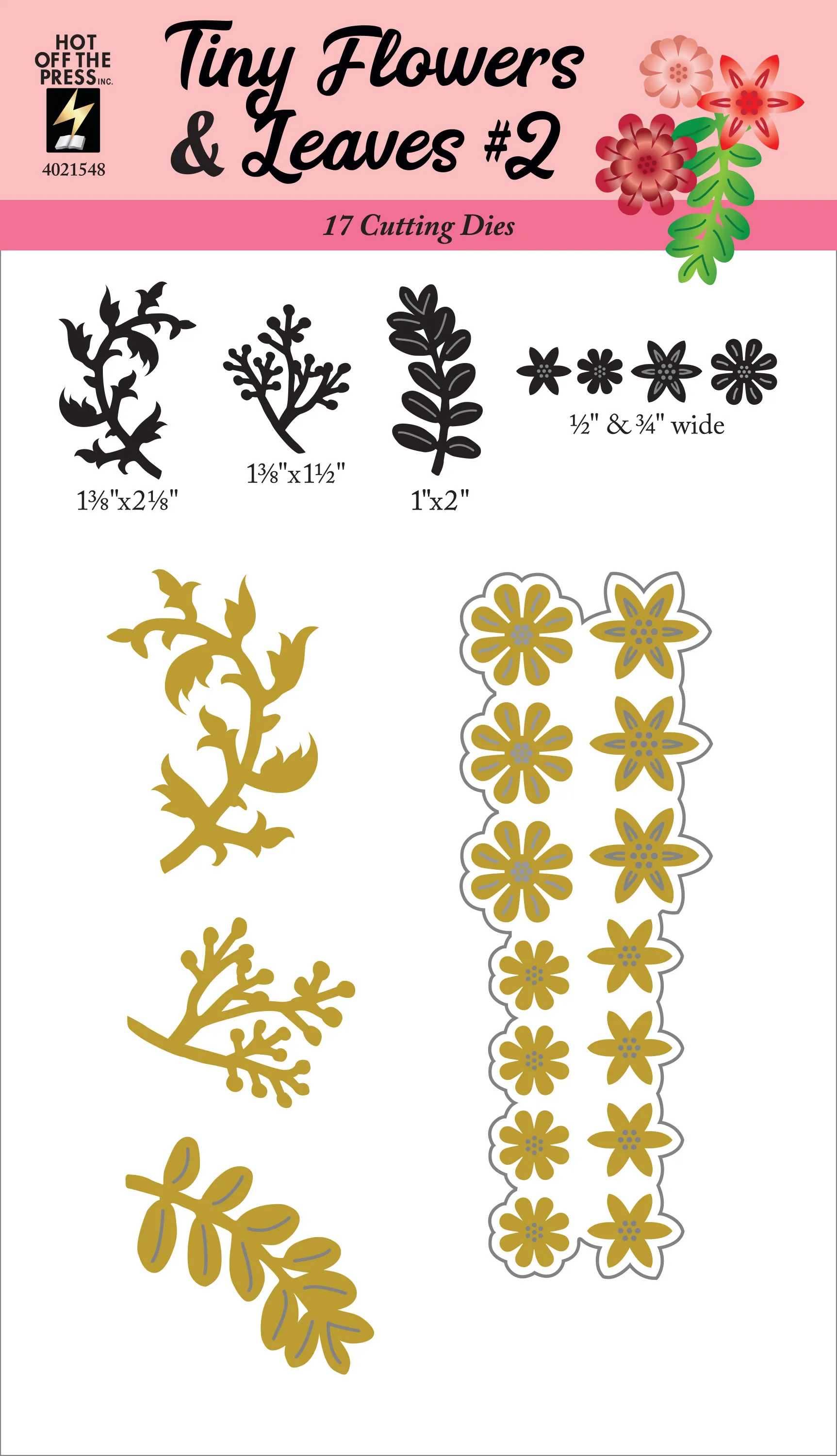 Tiny Flowers & Leaves #2 Dies