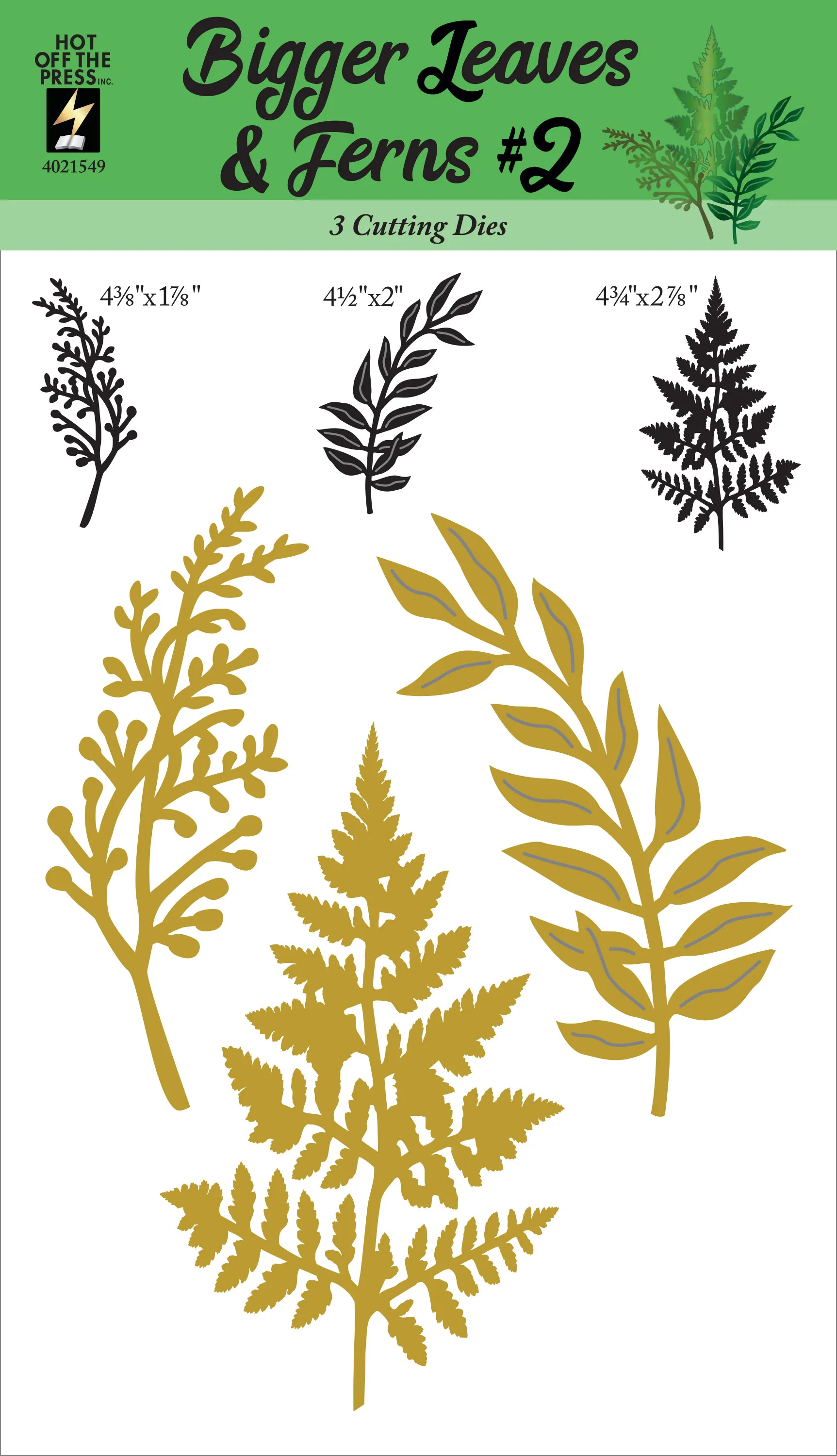 Bigger Leaves & Fern #2 Dies
