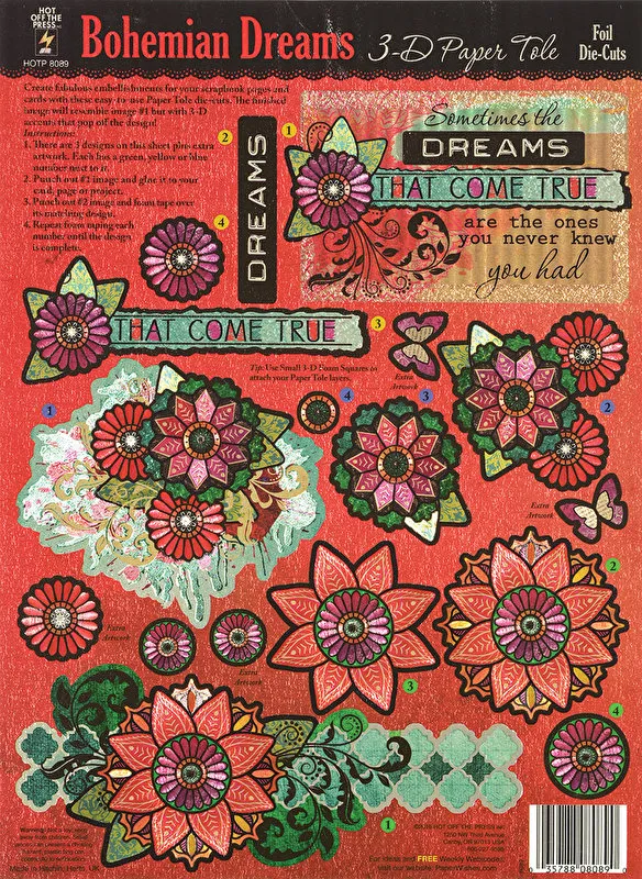 Bohemian Dreams Foil Paper Tole