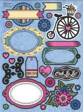 Ooh La La ACK Bicycle Die Cuts